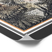 Poster Les animaux du monde préhistorique vers 1920 (Coin)