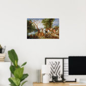 Poster Les animaux entrant dans l'arche de Noé (Bureau à domicile)