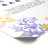 Poster Les animaux marins - Ne pas dire bébé (Coin)