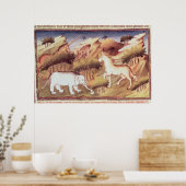 Poster Les animaux mythiques dans le désert (Cuisine)