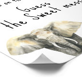 Poster Les animaux Safari - Devinez le désordre doux (Coin)