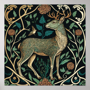 Poster Les animaux sauvages vivent dans une forêt, les ce
