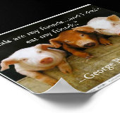 Poster les animaux sont mes amis (Coin)