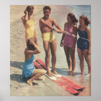 Les années 1940 Ski d'eau filles en maillots de ba