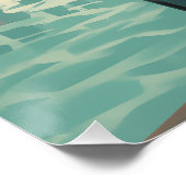 Poster les années 50 Au Bord De La Piscine (Coin)