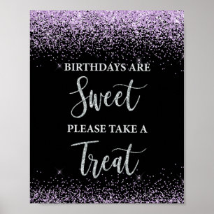 Poster Les anniversaires sont doux S'il vous plaît prendr