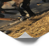 Poster Les Arabes qui courent dans le désert (Coin)