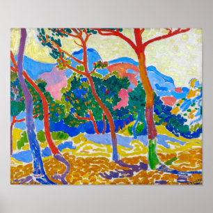 Poster Les arbres Andre Derain
