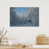 Poster Les arbres couverts de neige (Cuisine)