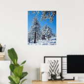 Poster Les arbres couverts de neige dans les Laguna Mount (Bureau à domicile)