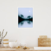 Poster Les arbres et le lac Lune (Cuisine)