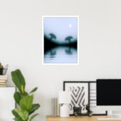 Poster Les arbres et le lac Lune (Bureau à domicile)