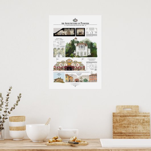 Poster Les architectures de Pinocchio (Cuisine)