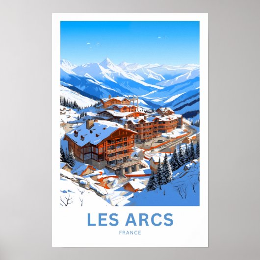 Poster Les Arcs France Imprimer (Devant)