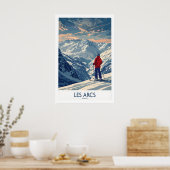 Poster Les Arcs Ski Print - France 1 (Cuisine)