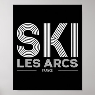 Poster Les Arcs Station de ski France Alpes Mot de passe