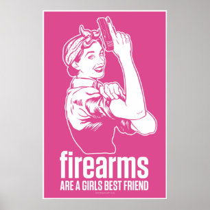 Poster Les Armes À Feu Sont Une Fille Meilleur Ami Impres