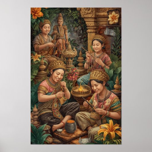 Poster Les Artisans d'or de Bali - Artisanat sacré à Para (Devant)