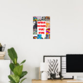 Poster Les artisans sont des multitâches. (Bureau à domicile)