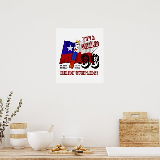 Poster Les Arts Au Monde ! - Viva Chile Mision Cumplida ! (Cuisine)