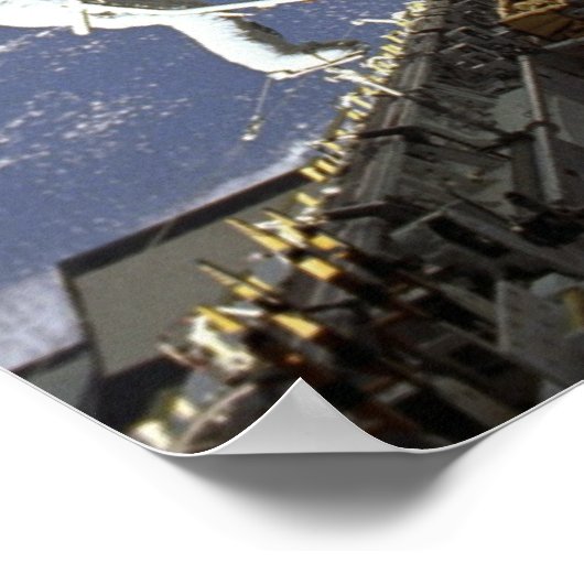 Poster Les astronautes capturent et réparent INTELSAT VI  (Coin)