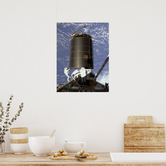 Poster Les astronautes capturent et réparent INTELSAT VI (Cuisine)