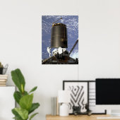 Poster Les astronautes capturent et réparent INTELSAT VI  (Bureau à domicile)