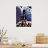 Poster Les astronautes travaillant sur Hubble amarré avec (Cuisine)