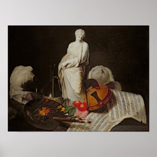 Poster Les attributs des arts (Devant)