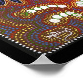 Poster Les Autochtones Dansent Près Du Feu De Camp (Coin)