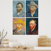 Poster Les autoportraits de Van Gogh (Cuisine)