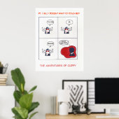 Poster Les Aventures de Clippy, Pt. 1 (Bureau à domicile)