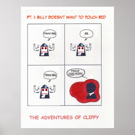 Poster Les Aventures de Clippy, Pt. 1 (Devant)