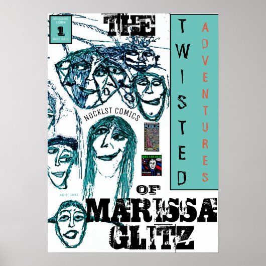 POSTER LES AVENTURES DÉJANTÉES DE MARISSA GLITZ (Devant)