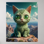 Poster Les Aventures Galactiques du Chaton Vert (Devant)