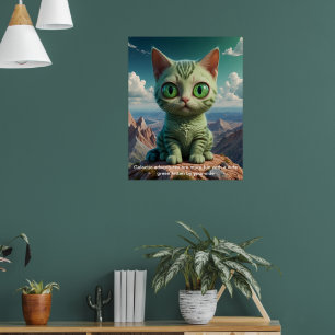 Poster Les Aventures Galactiques du Chaton Vert