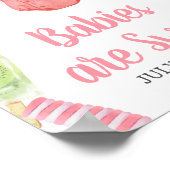 Poster Les Baby showers de filles Popsicle sont doux (Coin)