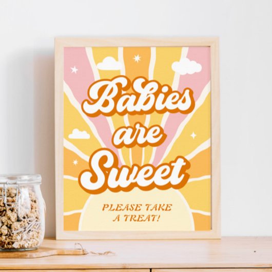Poster Les Baby showers Sunshine Baby sont Sweet Favor