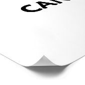 Poster Les bactéries ne peuvent pas vivre avec certaines  (Coin)