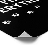 Poster Les baisers de chien fixent tout (Coin)