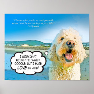 Poster Les bandes dessinées de jours de griffonnage