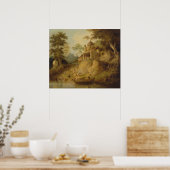 Poster Les banques du Gange William Daniell (Cuisine)