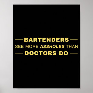 Poster Les barmen voient-ils plus que les médecins
