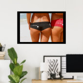 Poster Les bars de plage (Bureau à domicile)