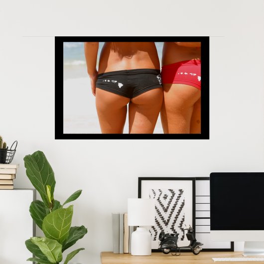 Poster Les bars de plage (Bureau à domicile)