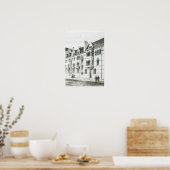 Poster Les bâtiments Meadow, Christ Church, Oxford (Cuisine)