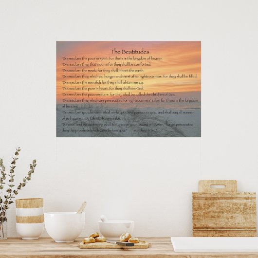 Poster Les Béatitudes (Cuisine)