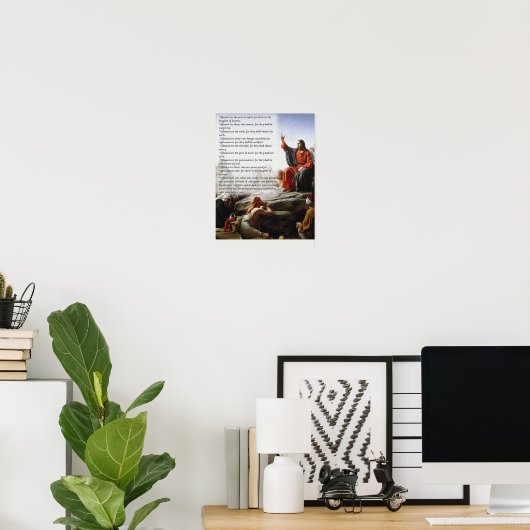 POSTER LES BÉATITUDES (Bureau à domicile)