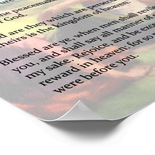 Poster Les Béatitudes (Coin)