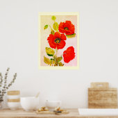 Poster Les beaux-arts du pavot rouge (Cuisine)